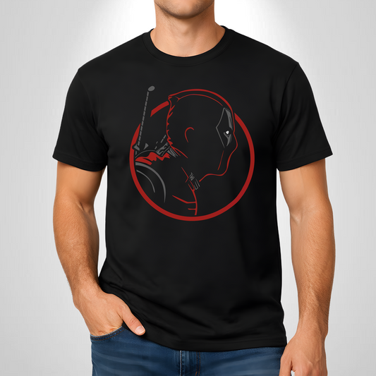 Deadpool Illustrator  | Cotton Bio Wash - Graphic Printed T-shirt