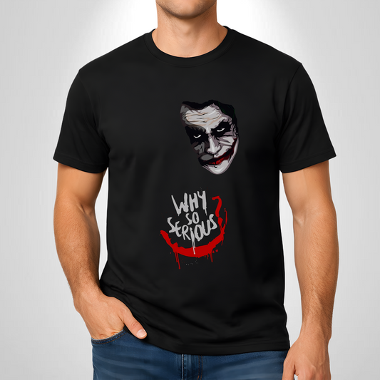 Joker - Why so Serious  | Cotton Bio Wash - Graphic Printed T-shirt