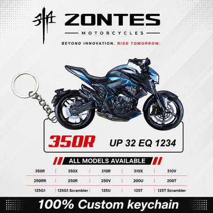Zontes - All Models - Personalized Zontes Printed Keychain