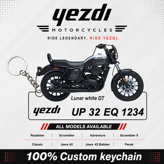 Yezdi Bikes - All Models - Personalized Yezdi Printed Keychain