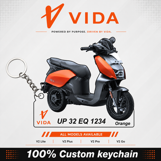VIDA Bikes - All Models - Personalized VIDA Printed Keychain