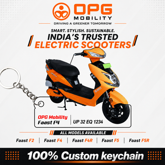 OPG Mobility Scooters (Okaya) - All Models - Personalized OPG Mobility (Okaya) Printed Keychain