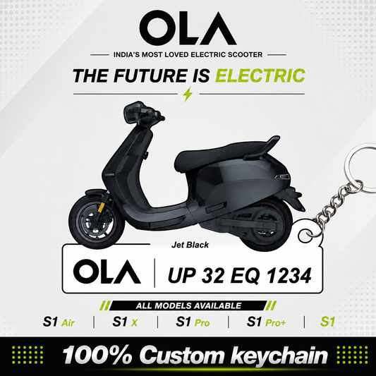 OLA Bikes - All Models - Personalized OLA Printed Keychain