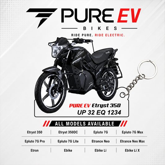PURE EV Bikes - All Models - Personalized PURE EV Printed Keychain