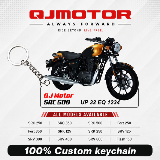 QJ Motor Bikes - All Models - Personalized QJ Motor Printed Keychain