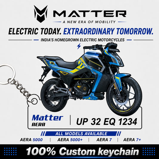 Matter Bikes - All Models - Personalized Matter Printed Keychain