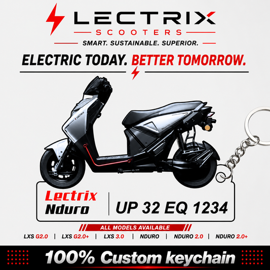 Lectrix Scooters - All Models - Personalized Lectrix Printed Keychain