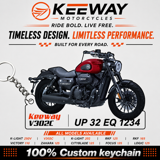 Keeway Bikes - All Models - Personalized Keeway Printed Keychain
