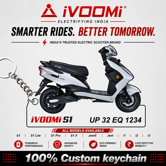 iVOOMi Scooters - All Models - Personalized iVOOMi Printed Keychain