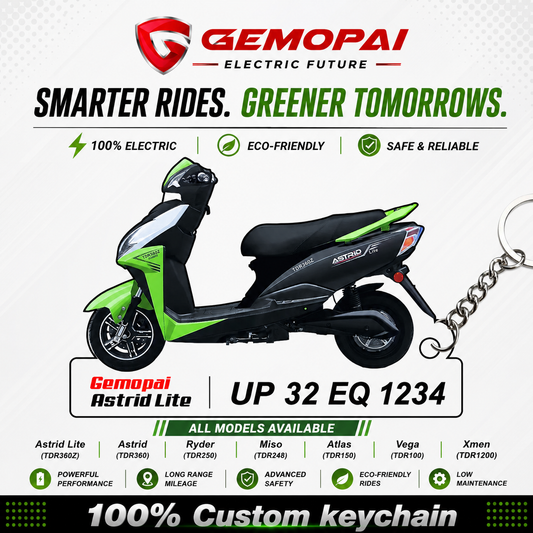 Gemopai Scooters - All Models - Personalized Gemopai Printed Keychain