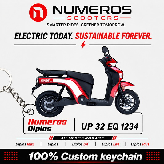 Numeros Scooters - All Models - Personalized Numeros Printed Keychain