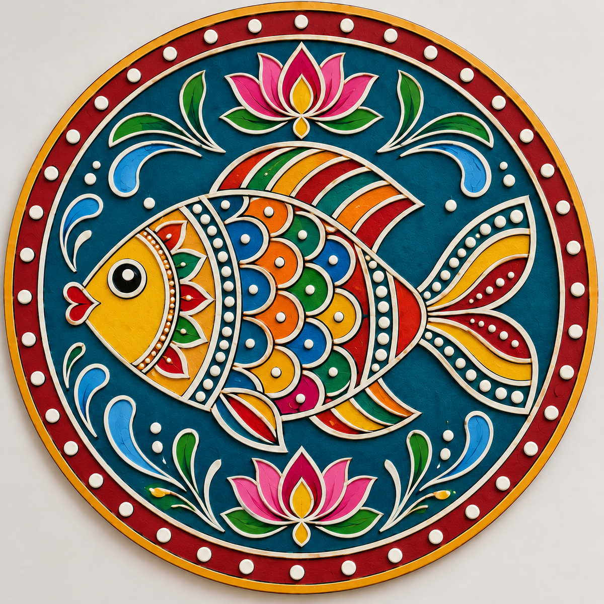 Matsya Fish Engraved MDF Wall Art - DIY - Pre-Marked MDF