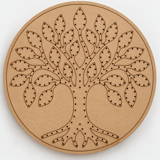 Tree of Life Laser Marked MDF DIY Painting Base
