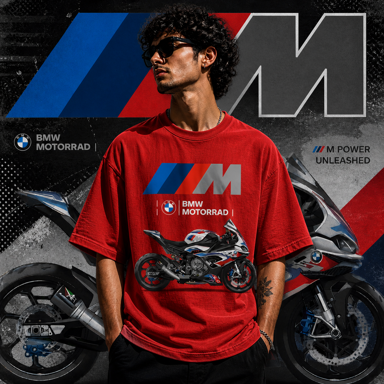 BMW Motorrad  | Cotton Bio Wash - Graphic Printed T-shirt