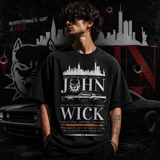 BOOGEYMAN LEGEND - John Wick  | Cotton Bio Wash - Graphic Printed T-shirt