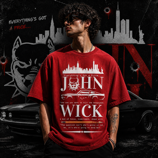 BOOGEYMAN LEGEND - John Wick  | Cotton Bio Wash - Graphic Printed T-shirt