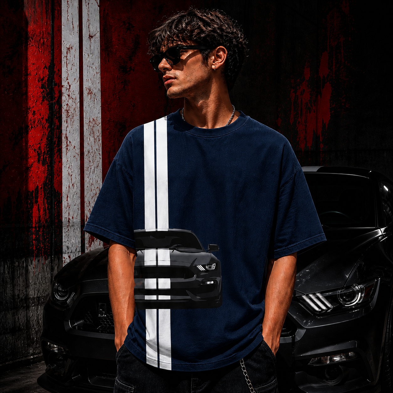 Magnetic GT350 | Cotton Bio Wash - Graphic Printed T-shirt