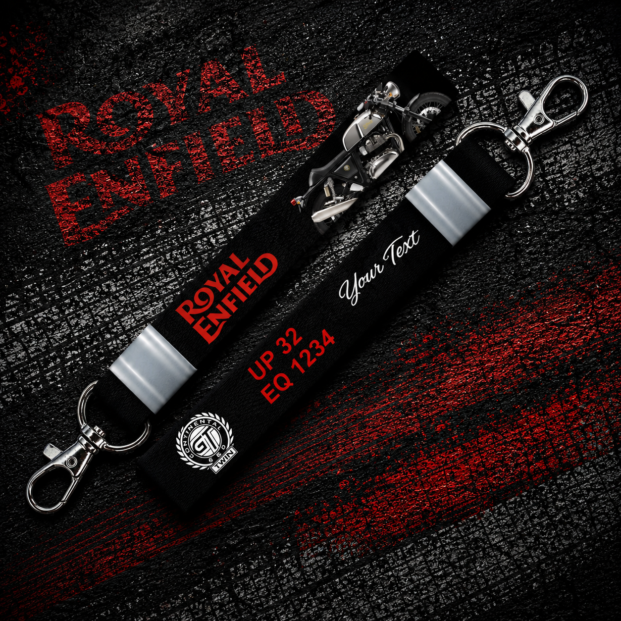 Continental GT 650 - Personalized Royal Enfield Printed Lanyard Keychain