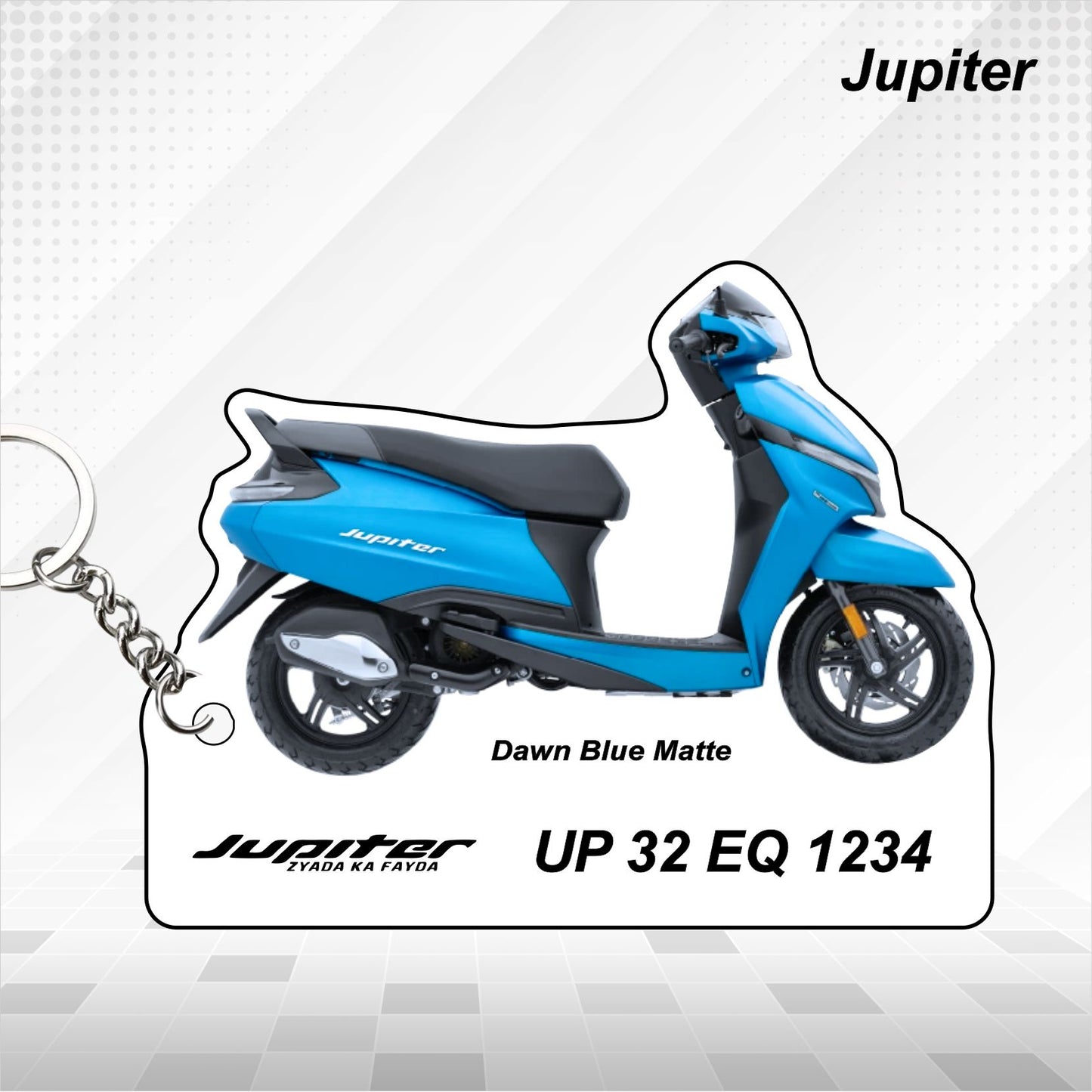 TVS Jupiter - Personalized TVS Keychain - Wood, Acrylic, Metal Printed