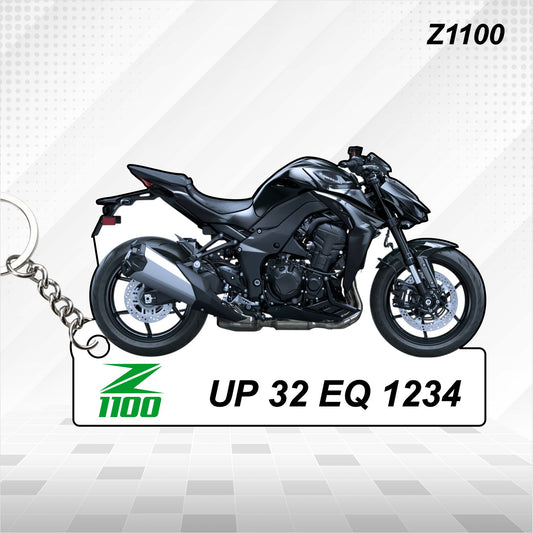 Z1100 - Personalized Kawasaki Keychain - Wood, Acrylic, Metal Printed