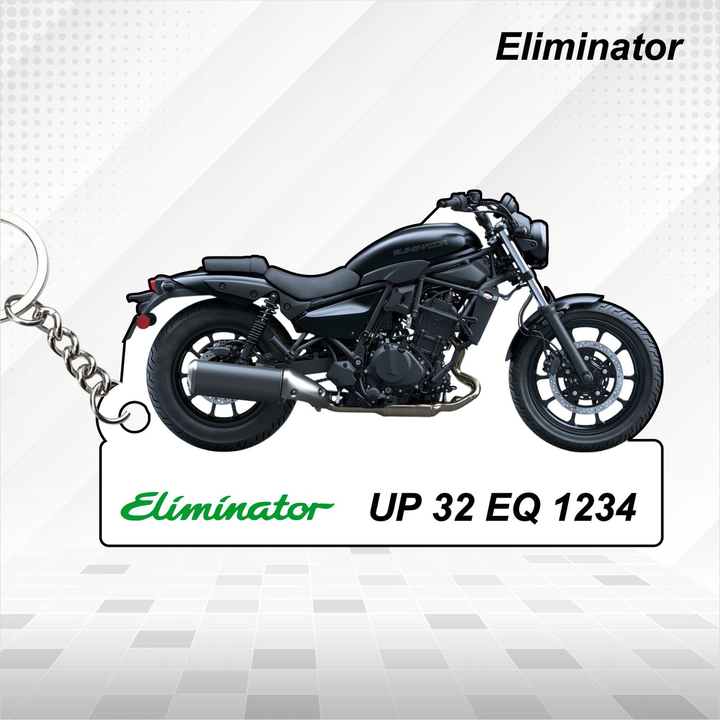 Eliminator - Personalized Kawasaki Keychain - Wood, Acrylic, Metal Printed
