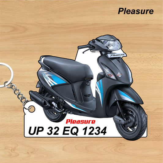 Pleasure - Personalized Hero Keychain - Wood, Acrylic, Metal Printed