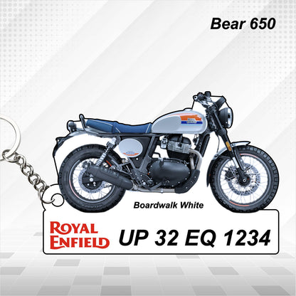 Bear 650 - Personalized Royal Enfield Printed Keychain