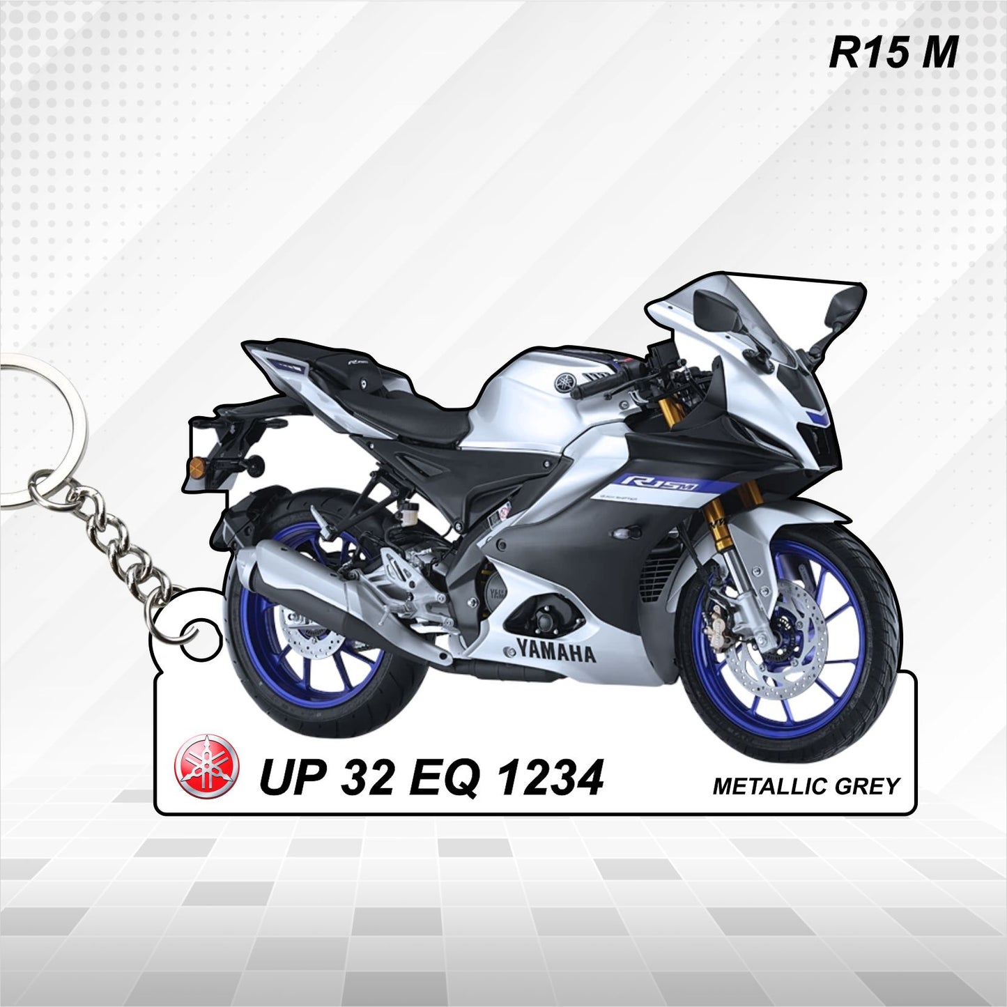 R15M - Personalized Yamaha Keychain - Wood, Acrylic, Metal Printed