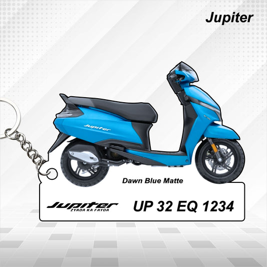 TVS Jupiter - Personalized TVS Keychain - Wood, Acrylic, Metal Printed