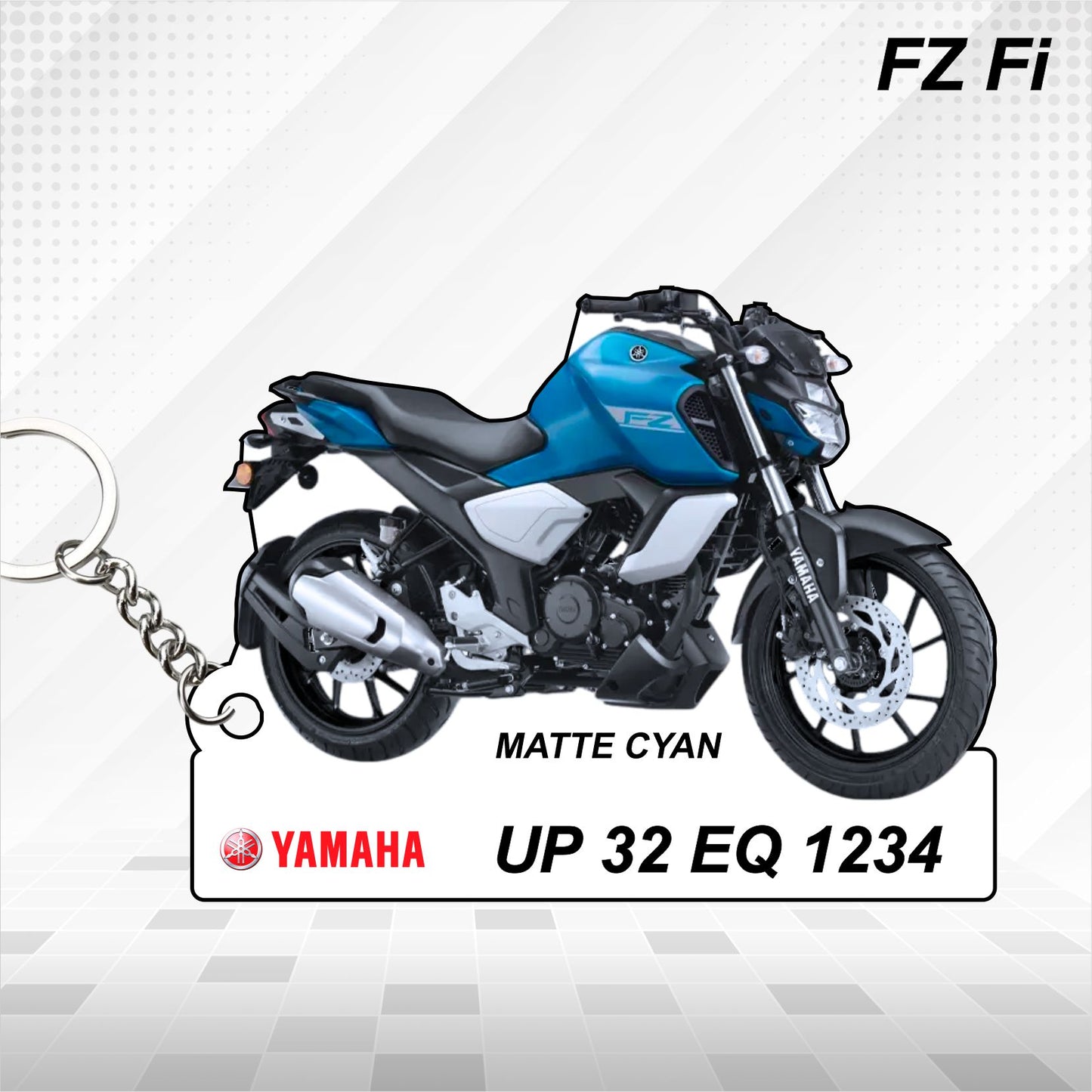 FZ-Fi - Personalized Yamaha Keychain  - Wood, Acrylic, Metal Printed