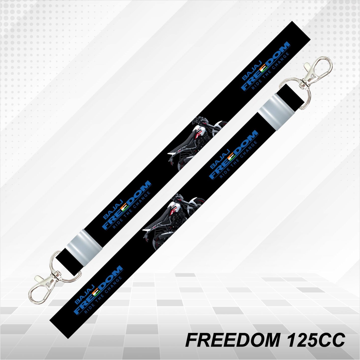 Freedom 125cc - Personalized Printed Lanyard keychain Holder Multicolored (20mm)