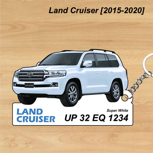 Land Cruiser [2015-2020] - Personalized Toyota Keychain - Wood, Acrylic, Metal Printed
