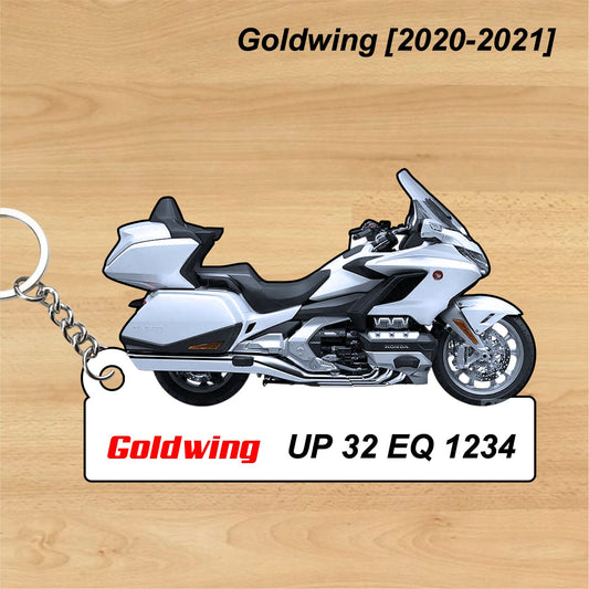 Goldwing [2020-2021] - Personalized Honda Keychain - Wood, Acrylic, Metal Printed