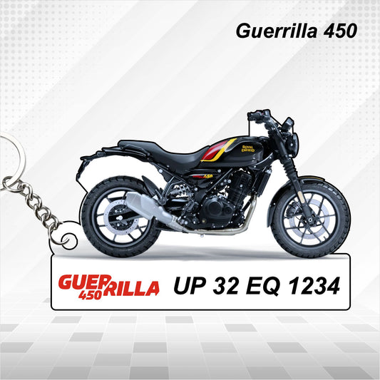 Guerrilla 450 - Personalized Royal Enfield Printed Keychain
