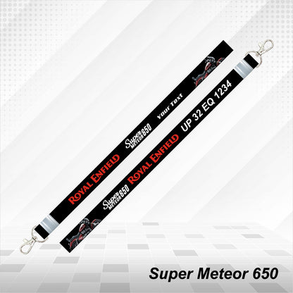 Super Meteor 650 - Personalized Royal Enfield Printed Lanyard Keychain