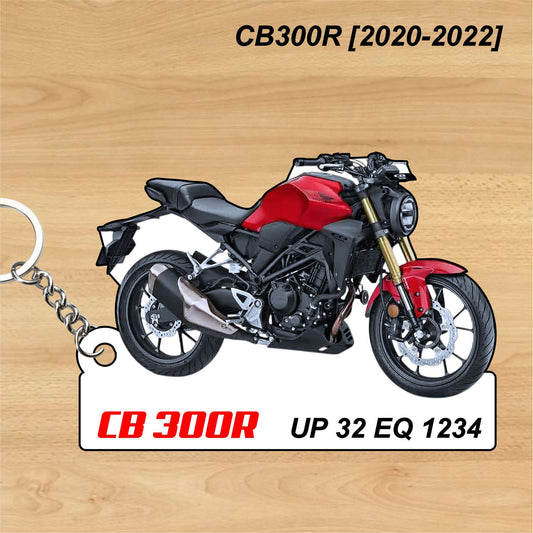 CB300R [2020-2022] - Personalized Honda Keychain - Wood, Acrylic, Metal Printed
