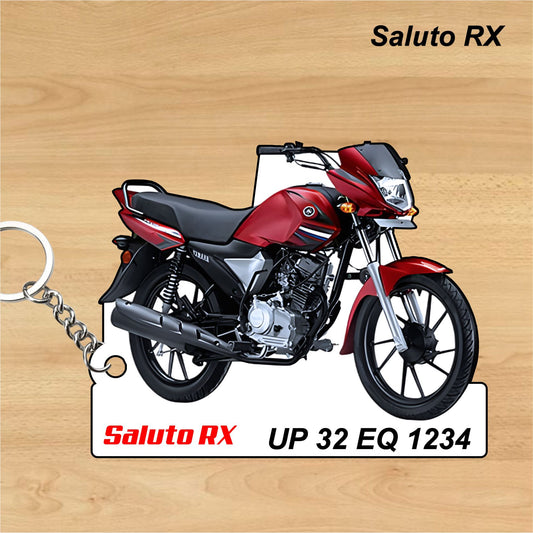 Saluto RX - Personalized Yamaha Keychain - Wood, Acrylic, Metal Printed