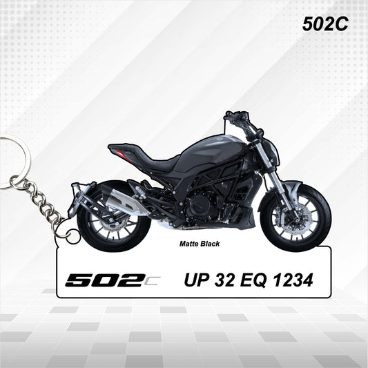 502C - Personalized Benelli Keychain - Wood, Acrylic, Metal Printed