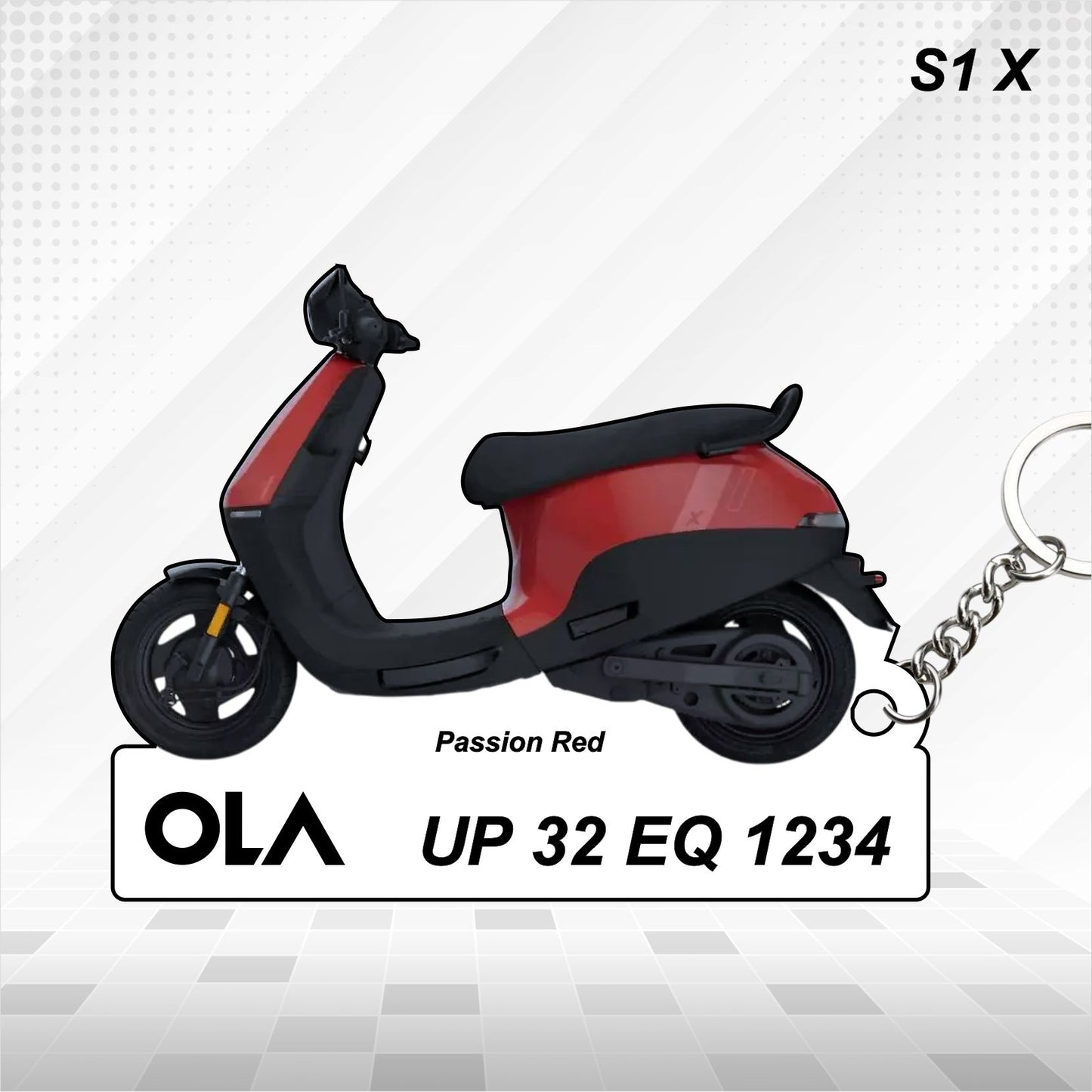 OLA S1 X - Personalized Keychain - Wood, Acrylic, Metal Printed