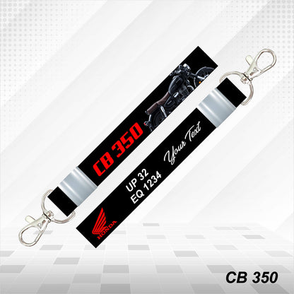 CB350 - Personalized Honda Keychain - Wood, Acrylic, Metal Printed