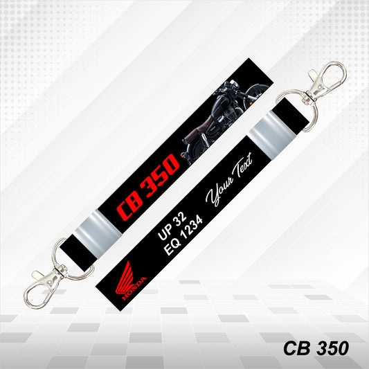CB 350 - Personalized Honda Keychain - Wood, Acrylic, Metal Printed