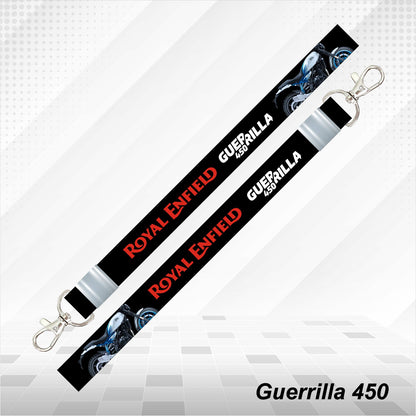Guerrilla 450 - Personalized Royal Enfield Printed Lanyard Keychain