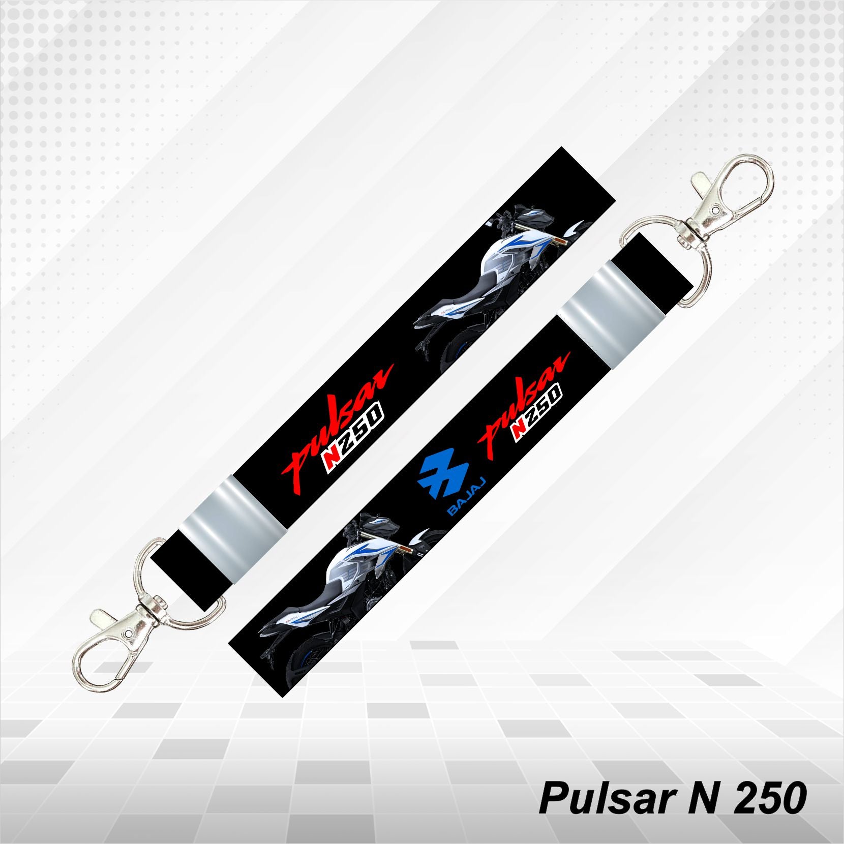 Pulsar N250 - Personalized Printed Lanyard keychain Holder