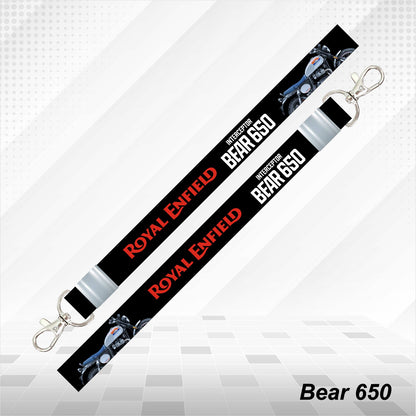 Bear 650 - Personalized Royal Enfield Printed Lanyard Keychain