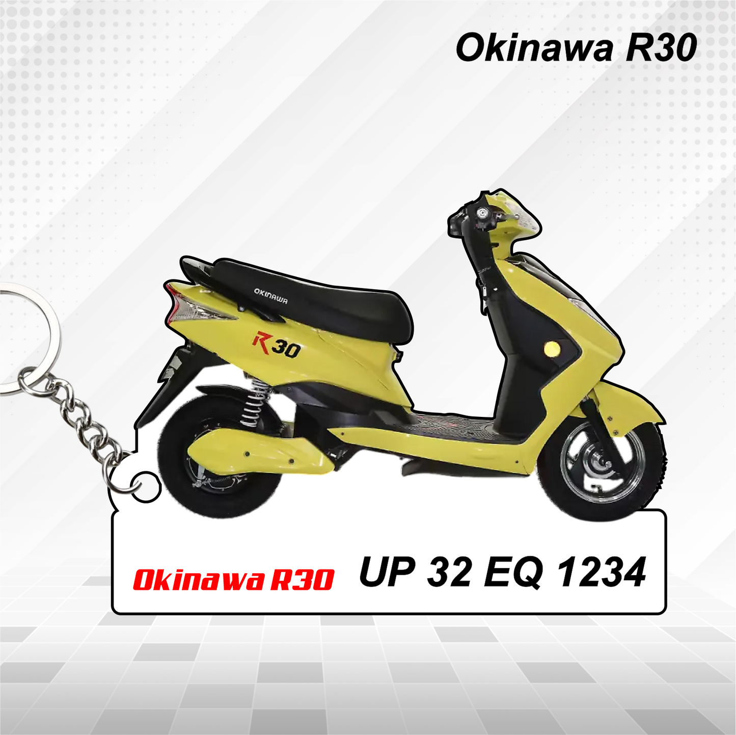 Okinawa Scooters - All Models - Personalized Okinawa Printed Keychain