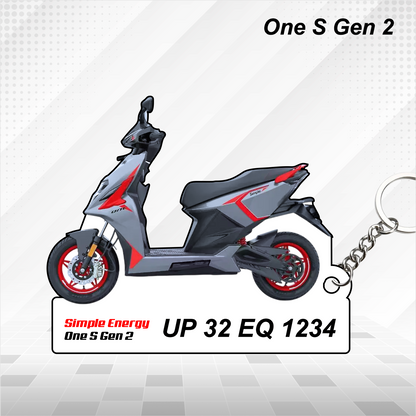 Simple Energy Scooters - All Models - Personalized Simple Energy Printed Keychain
