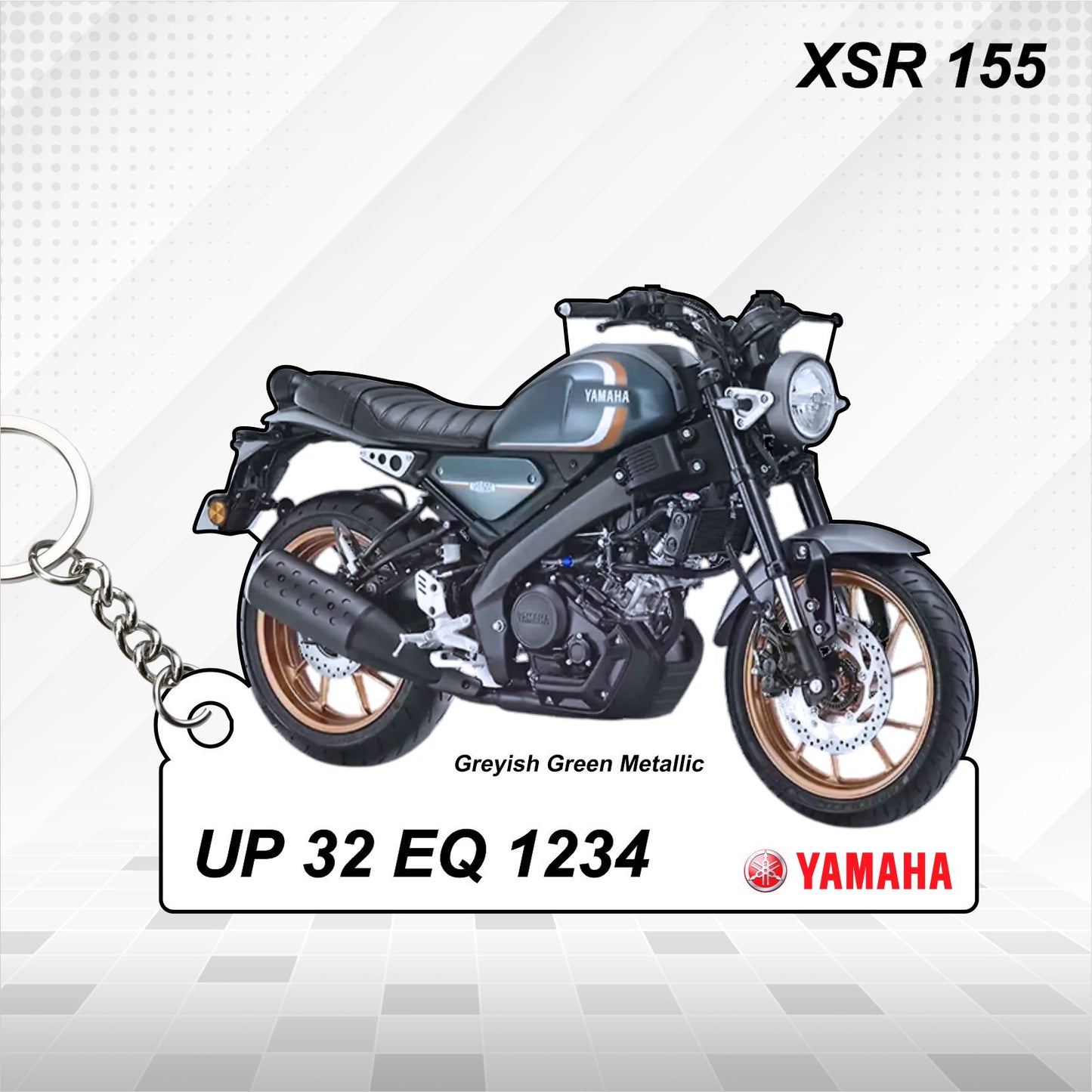 XSR 155 - Personalized Yamaha Keychain - Wood, Acrylic, Metal Printed