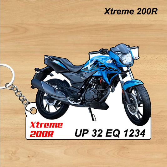 Xtreme 200R - Personalized Hero Keychain - Wood, Acrylic, Metal Printed