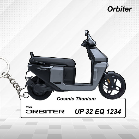 TVS Orbiter - Personalized TVS Keychain - Wood, Acrylic, Metal Printed