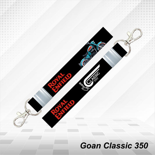 Goan Classic 350 - Personalized Printed Lanyard keychain Holder Multicolored (20mm)
